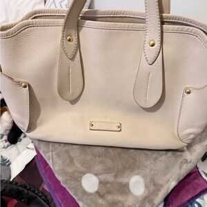 Salvatore Ferragamo Beige Leather Tote